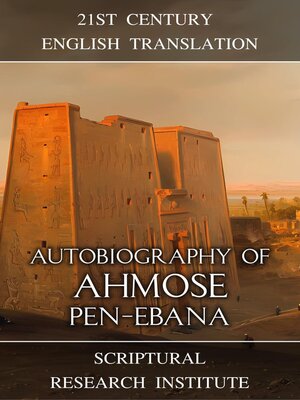 cover image of Autobiography of Ahmose pen-Ebana